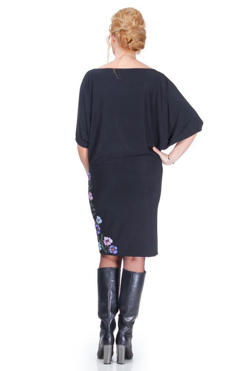 Rochie jerse pictat  Liza Panait Liza Panait Online Boutique